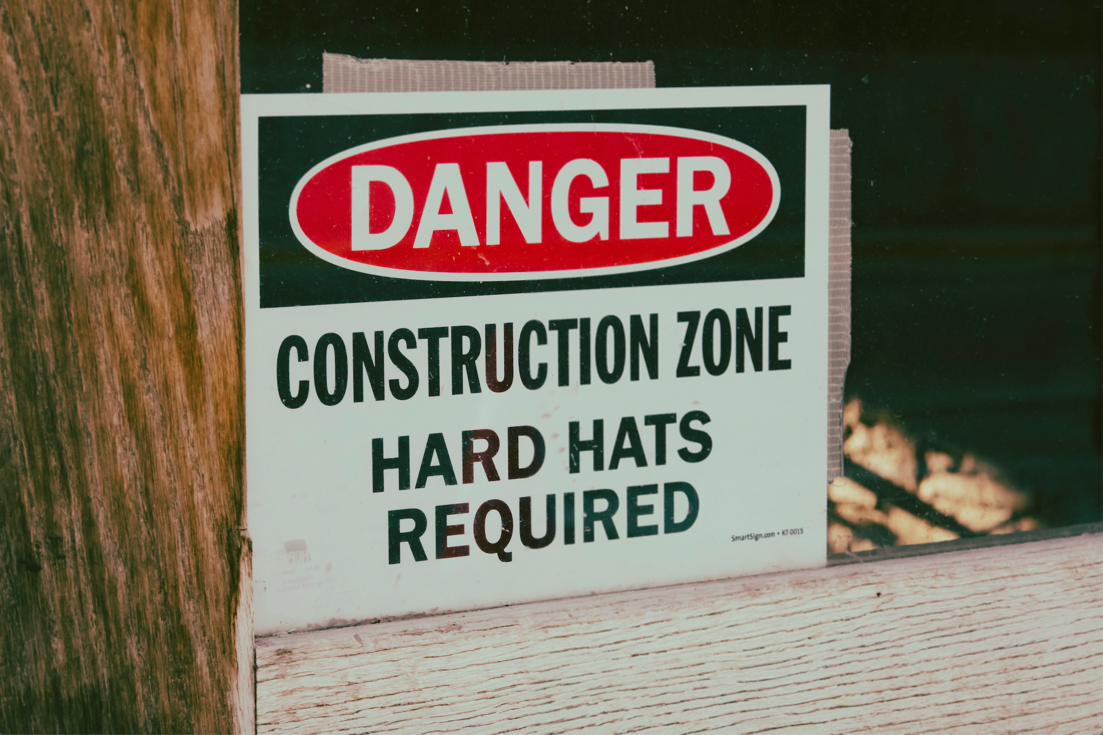 What signage is required on a construction site?